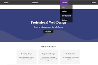 create a modern, responsive landing page