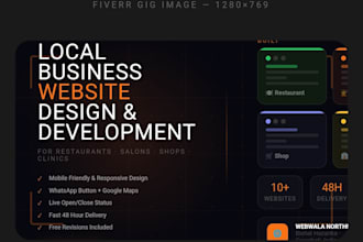 create a professional website for local business in india