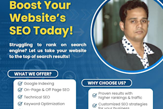 website audit, keyword research, google indexing, on page and off page seo