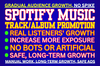 do professional spotify promotion for steady audience growth