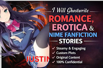 ghostwriting steamy romantic erotic and anime fanfiction stories