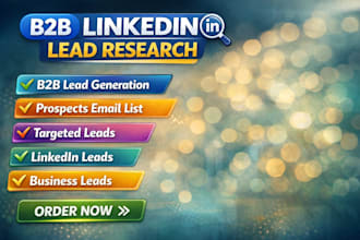 do b2b linkedin lead research with accurate contacts