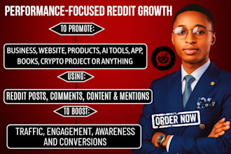 be your reddit marketing manager for organic growth