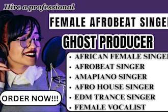 be your female singer afrobeat afro house amapiano edm trance african vocalist