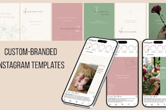 design custom branded instagram canva templates