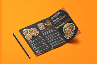 design bifold trifold brochure, flyer or catalog