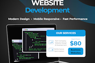 build a professional tech company or IT services website
