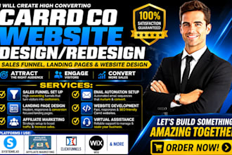 do carrd co systeme io, wix, webflow clickfunnel getresponse landing page expert