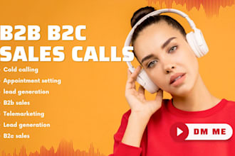 b2b b2c cold calling virtual assistant telemarketer and set b2b b2c appointments