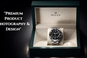 do premium luxury product photography and design