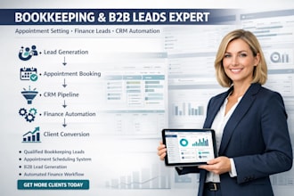 generate book keeping leads appointment setting b2b leads finance automation