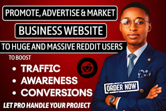 market business website to boost traffic via reddit SEO post