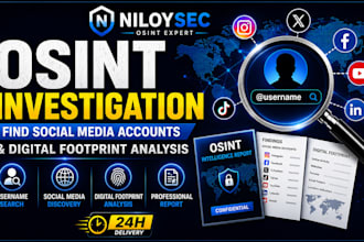 investigate a username and find linked social media accounts