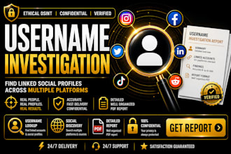 investigate usernames and find linked online accounts