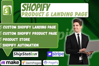 design a high converting shopify website landing page with pagefly replo shogun