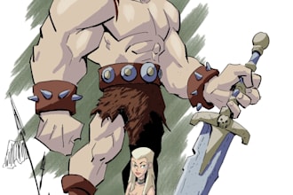 draw  pulp fantasy and scyfi characters for your ttrpg