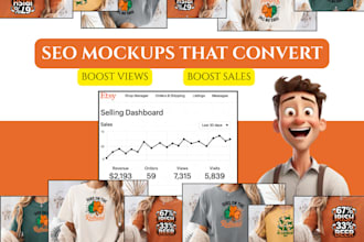 setup and manage etsy pod store with SEO listings and printify