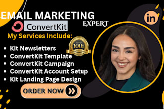 convertkit newsletter kit landing page convertkit campaign marketing kit expert