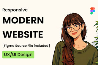 design or redesign modern website UI UX in figma