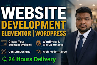 create business website, woocommerce, elementor, wordpress peptide website