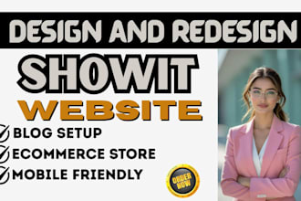 showit website design, redesign customization showit blog setup SEO optimization