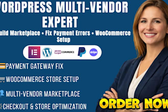 develop ecommerce wordpress multi vendor site fix shop payment method