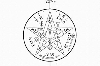 design a dark mystical or occult tattoo