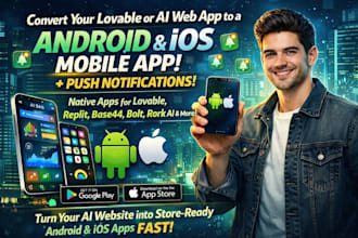 convert your lovable ai base44 rork apps to android ios mobile apps