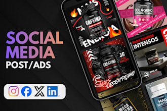 design modern carousels, posts and ads for social media