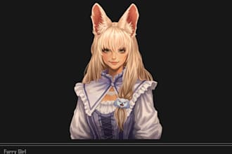 draw your oc, dnd or fantasy character in a semi realistic style