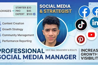 be your social media manager and marketing specialist