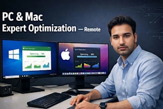 fix, optimize and speed up your windows PC or mac remotely