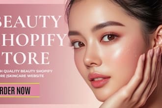 build skincare website skincare shopify store  beauty website cosmetics skincare