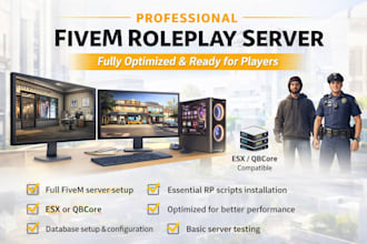 create a professional fivem roleplay server
