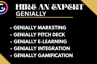 create interactive genially presentations, infographics, and elearning content