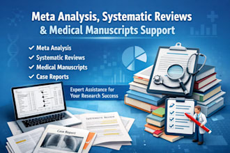 help you in meta analysis, medical manuscripts,systematic review and case repor