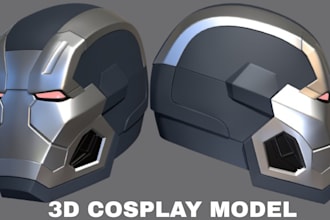 3d cosplay model, 3d mask, 3d action figures, 3d halloween model 3d helmet model