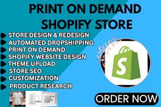 design shopify website, shopify store design, shopify dropshipping store