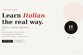 teach you italian as a native speaker