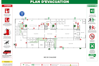 create a professional fire evacuation plan for your building