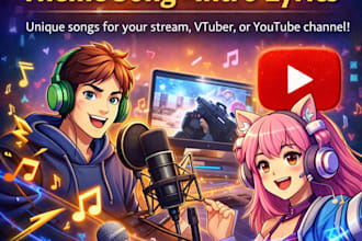 write a custom theme song or intro lyrics for your stream or channel