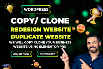 copy clone redesign, replicate website or revamp wordpress website clone