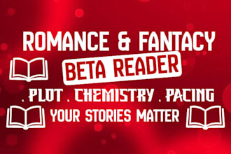 provide romance and fantasy manuscript critique for indie authors