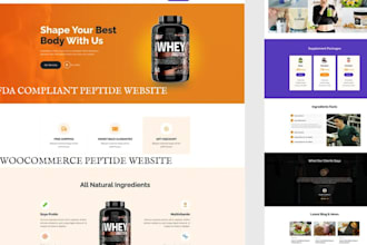 build fda compliant peptide website research peptide woocommerce peptide website