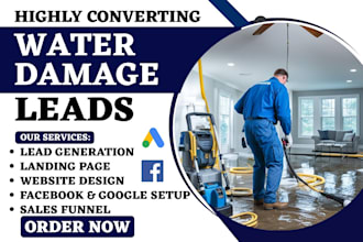 generate restoration leads water damage treatment mold remediation leads website