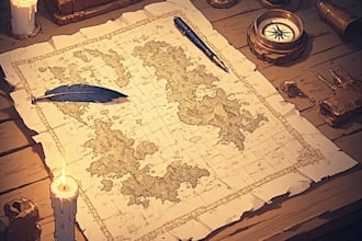 draw a custom map for fantasy, scifi, book or boardgame