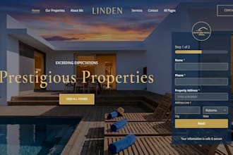 build wix property development website, company website, real estate website