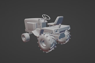 mold 3d tractor stl,farm vehicle model,offroad tires,printable body parts,3d car