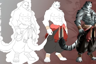 create a unique character concept art