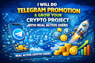 do telegram promotion to grow your crypto project with real active users